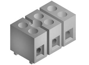 SM009 Terminal Block 3Way Sq. 15A