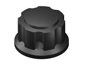 SM025 Knob Medium Flat Dia 27mm
