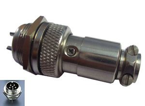 SM129 Round Shell Connector 16mm 6 Way