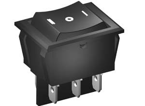 SM289 Rocker Switch 16A DPDT On Off Mom