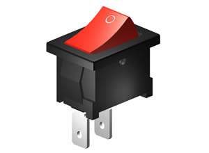 SM300 Rocker Switch Small 4A SPST On Off
