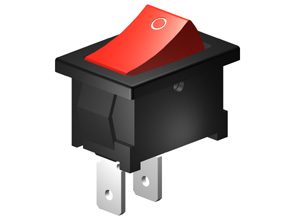 SM309 Rocker Switch 4A SPST Momentary Off
