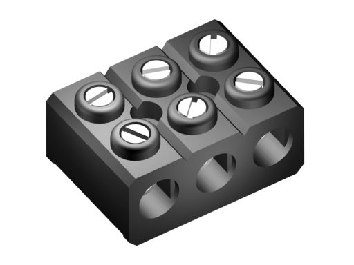 SM495 Terminal Strip 15A Bakelite 3 Way